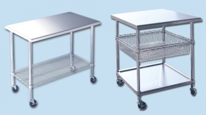 Bàn inox giá để 