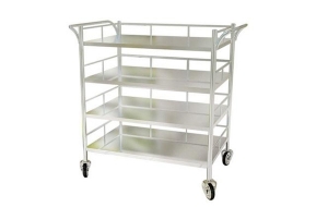 Xe đẩy inox 4 tầng