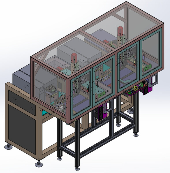 Máy dán tem online tự động