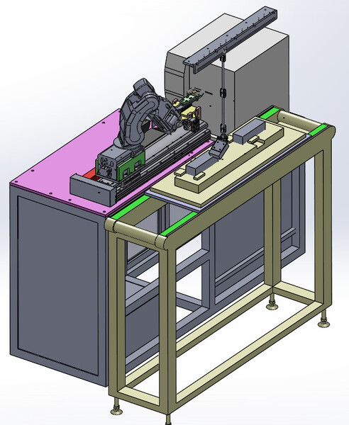 Robot dán tem online tự động