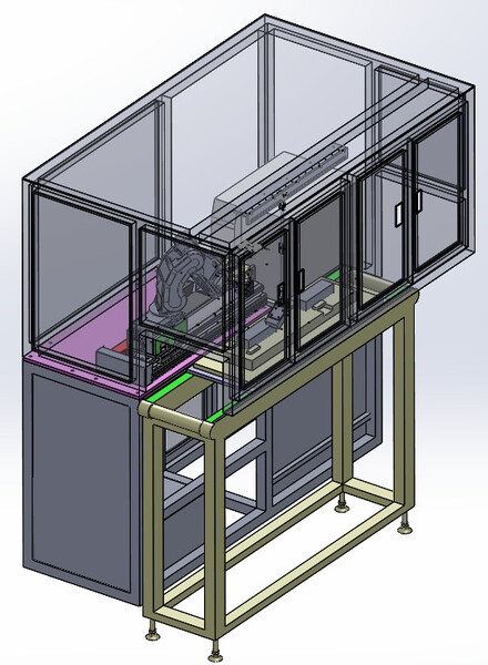 Robot dán tem online tự động